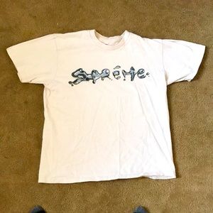 Supreme liquid White T-Shirt